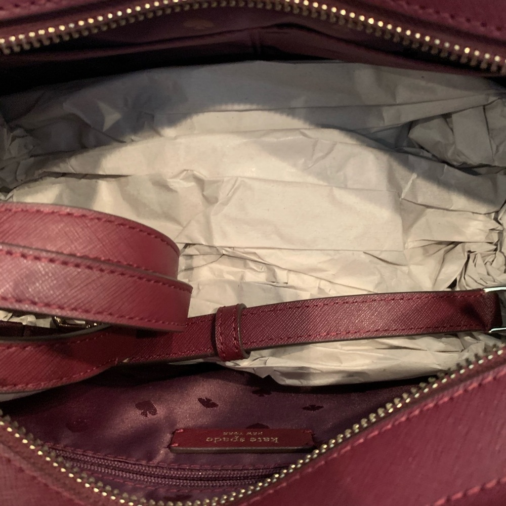 Kate spade Cameron large satchel cherrywood maroon - Picture 6 of 8